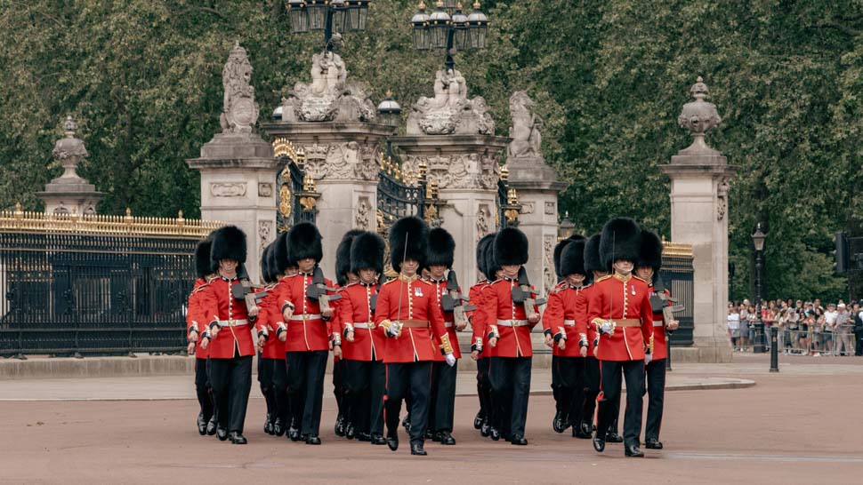 Releve de la garde à Buckingham Palace