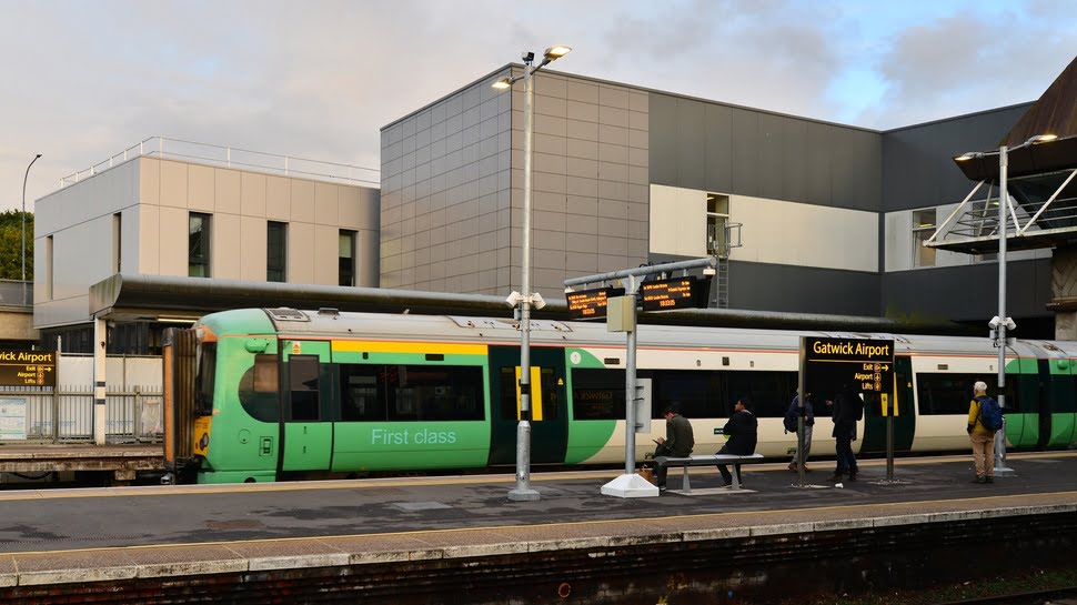 Train Southern pour faire son transfert de l'aeroport de Gatwick à Londres