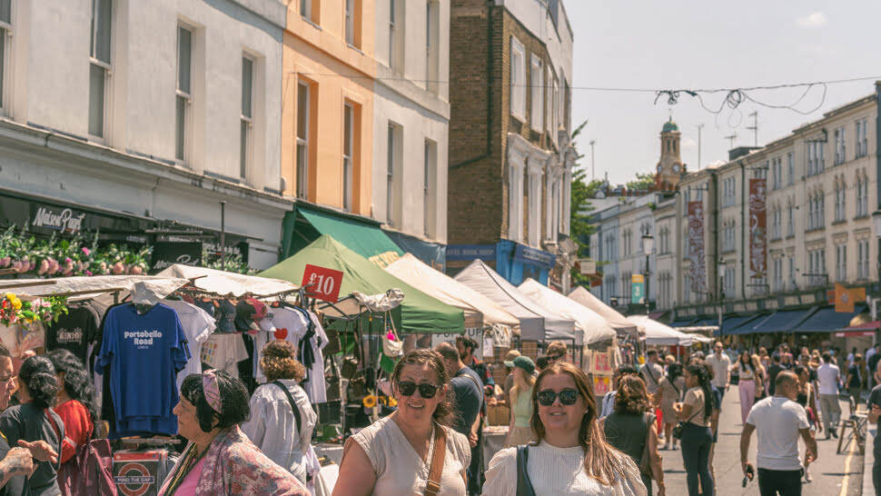 Portobello Road Market à Notting Hill