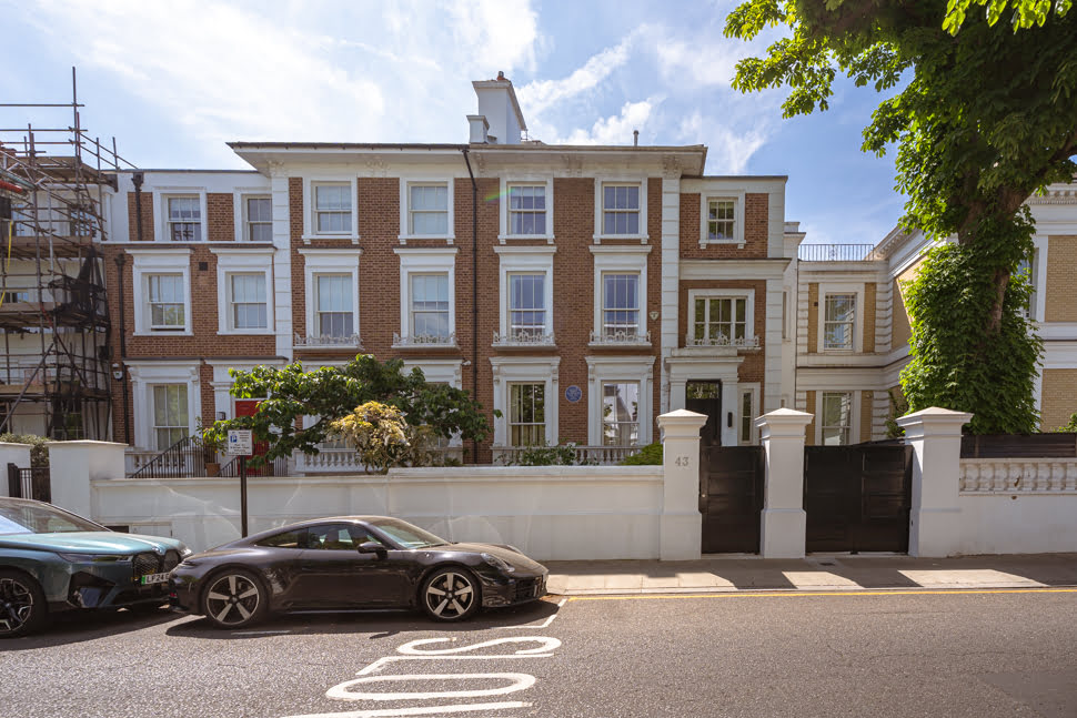 43 Gilston Road à Kensington, dernière demeure de David Bowie