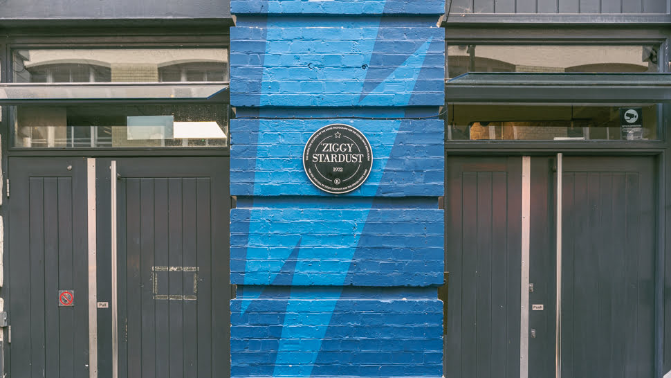 Plaque Ziggy Stardust à Soho
