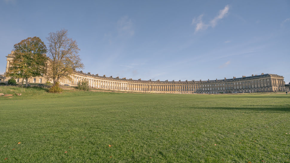 Royal Crescent l'un des exemples d'architecture géorgienne