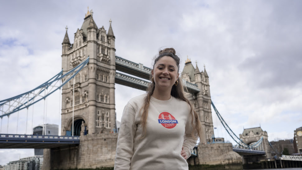 Sweat femme London Lover collection Tower Bridge