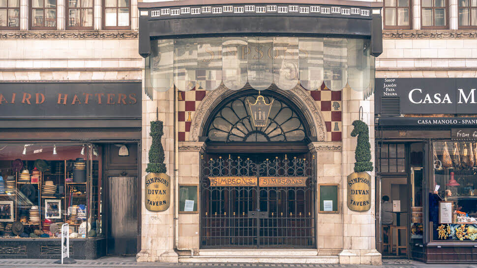Restaurant Simpsons the Strand