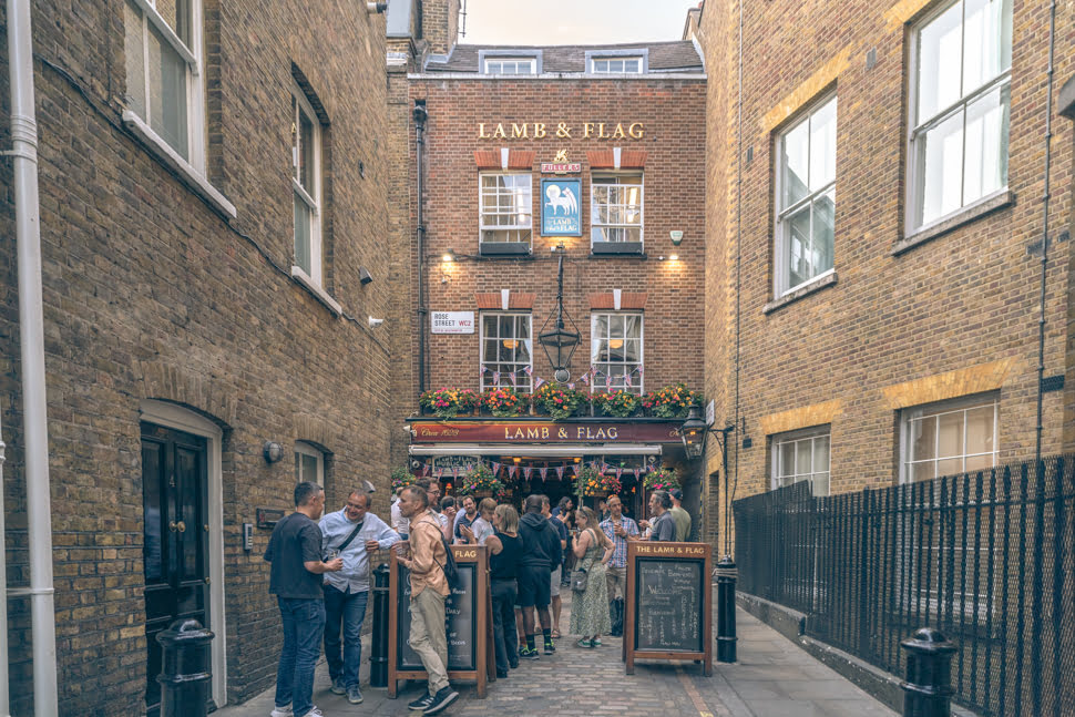 Lamb flag pub pour les familles à Covent Garden 