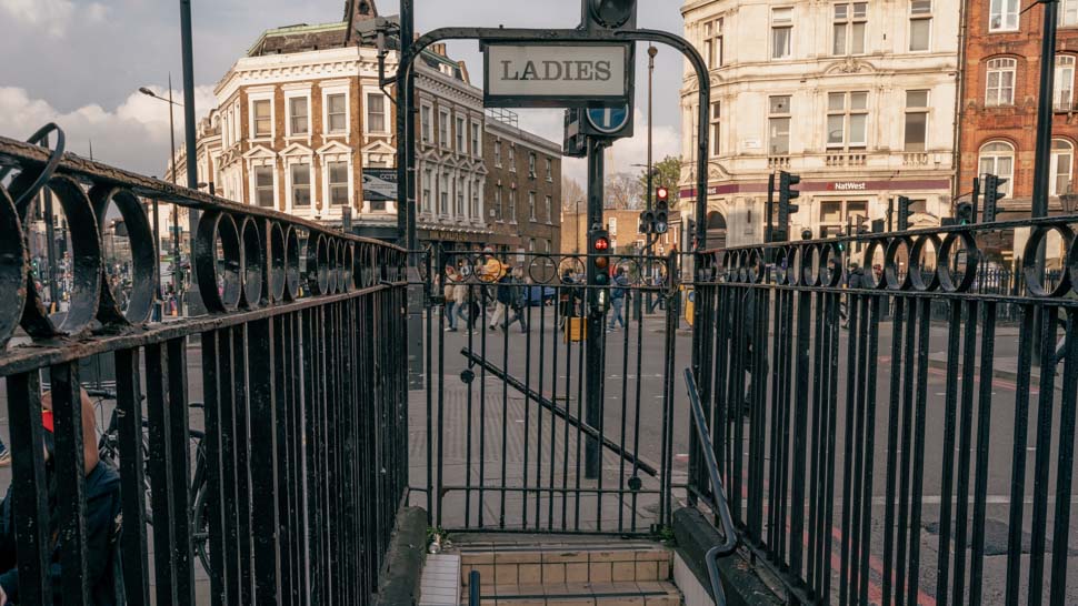 Toilettes victoriennes pour les femmes à Camden