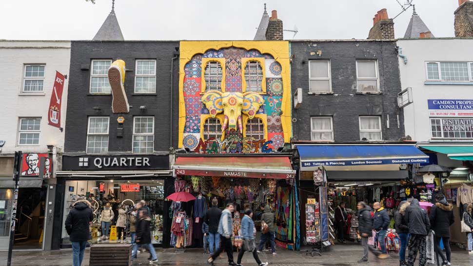 Camden et ses façades colorées