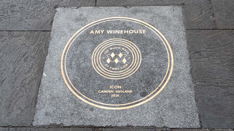 Music of Walk Fame Amy Winehouse a Camden