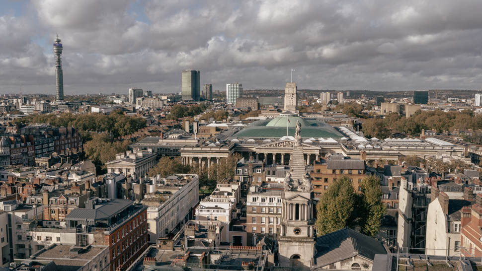 Vu sur le British Building du Post Building