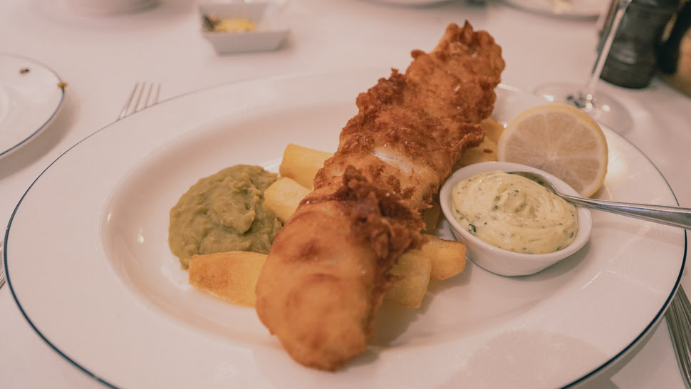 Fish and chips au Bentley  restaurant