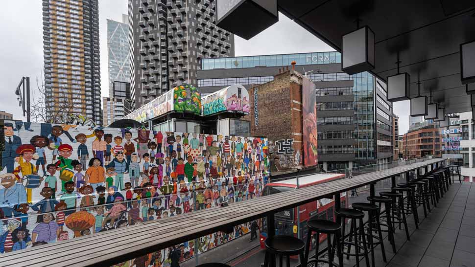 Vue terrasse CitizenM Shoreditch 