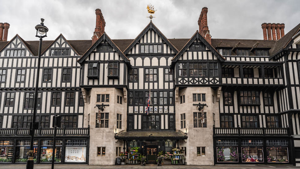 Liberty et façade à colombage de style Tudor