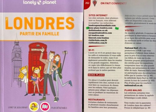 Guide Lonely Planet cite le blog Bons plans Londres